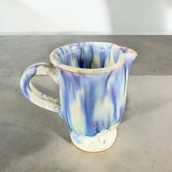 Hand Made Italian Art Pottery Small Pitcher Creamer Made In Italy Signed Vintage - Picture 4 of 16